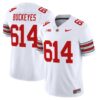Buckeyes Jersey #614 Ohio State Heritage Stripe 2025-26 Stitched White