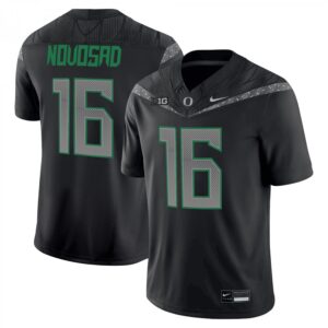 Austin Novosad Jersey #16 Oregon Ducks 2025 Vapor Limited V2 Stitched Black