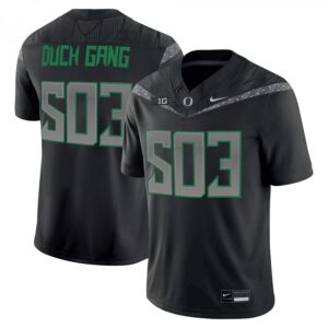Duck Gang Jersey #503 Oregon Ducks 2025 Vapor Limited V2 Stitched Black