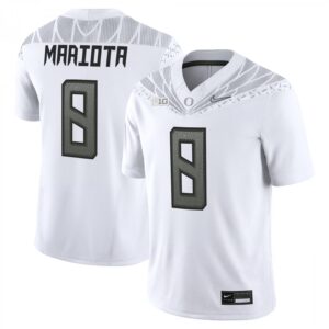 Marcus Mariota Jersey #8 Oregon Ducks 2025 Vapor Limited V2 Stitched White