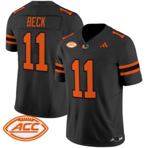 Carson Beck Jersey #11 Miami Hurricanes 2025 Limited Stitched Black