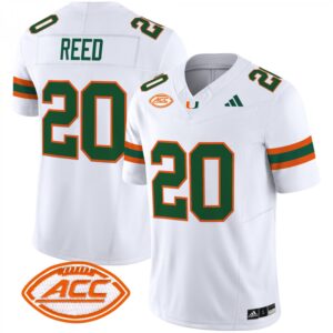 Ed Reed Jersey #20 Miami Hurricanes 2025 Vapor Limited Stitched White