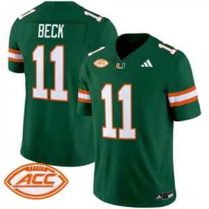 Carson Beck Jersey #11 Miami Hurricanes 2025 Limited Stitched Green