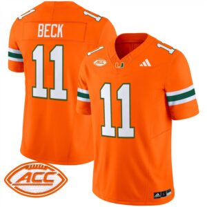 Carson Beck Jersey #11 Miami Hurricanes 2025 Limited Stitched Orange