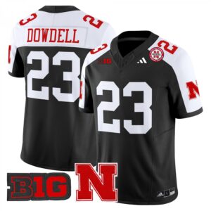 Dante Dowdell Jersey #23 Nebraska Cornhuskers 2025 Stitched Black Alternate