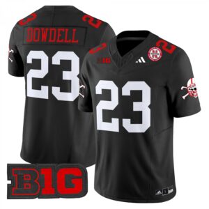 Dante Dowdell Jersey #23 Nebraska Cornhuskers 2025 Stitched Black