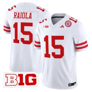 Dylan Raiola Jersey #15 Nebraska Cornhuskers 2025 Stitched White