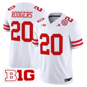 Johnny Rodgers Jersey #20 Nebraska Cornhuskers 2025 Stitched White