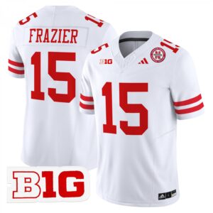 Tommie Frazier Jersey #15 Nebraska Cornhuskers 2025 Stitched White
