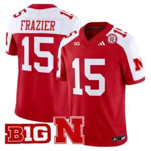 Tommie Frazier Jersey #15 Nebraska Cornhuskers 2025 Stitched Scarlet Alternate