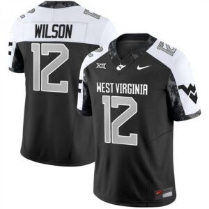 Anthony Wilson Jr Jersey #12 West Virginia Mountaineers 2025 Stitched Alternate
