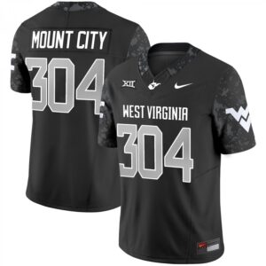 Mount City Jersey #304 West Virginia Mountaineers 2025 Stitched Coal