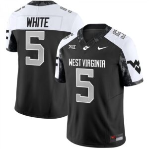 Pat White Jersey #5 West Virginia Mountaineers 2025 Stitched White