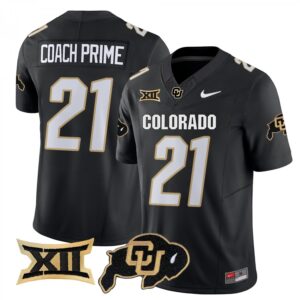 Coach Prime Jersey #21 Colorado Buffaloes 2025 Limited Stitched Black