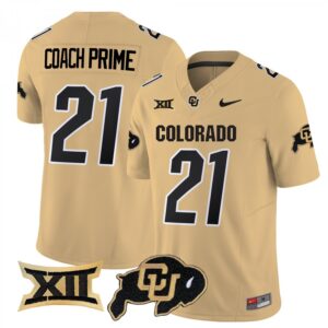 Coach Prime Jersey #21 Colorado Buffaloes 2025 Limited Stitched Gold