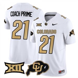 Coach Prime Jersey #21 Colorado Buffaloes 2025 Limited Stitched White