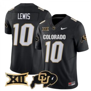 Julian Lewis Jersey #10 Colorado Buffaloes 2025 Vapor Limited Stitched Black