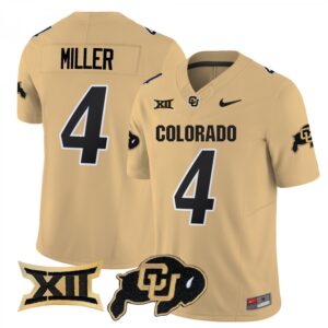 Omarion Miller Jersey #4 Colorado Buffaloes 2025 Limited Stitched Gold