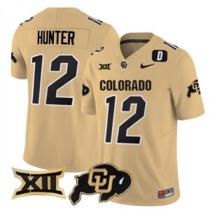 Travis Hunter Jersey #12 Colorado Buffaloes 2025 Limited Stitched Gold