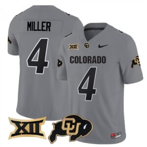 Omarion Miller Jersey #4 Colorado Buffaloes 2025 Limited Stitched Gray