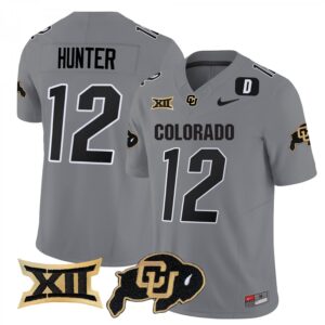 Travis Hunter Jersey #12 Colorado Buffaloes 2025 Limited Stitched Gray
