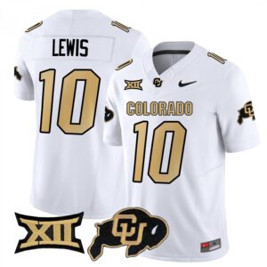 Julian Lewis Jersey #10 Colorado Buffaloes 2025 Vapor Limited Stitched White