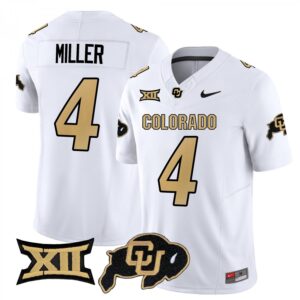 Omarion Miller Jersey #4 Colorado Buffaloes 2025 Limited Stitched White