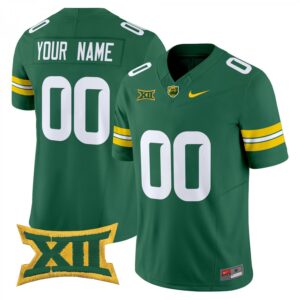 Custom Baylor Bears Jersey Name, Number 2025 Limited Stitched Green