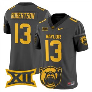 Sawyer Robertson Jersey #13 Baylor Bears 2025 Stitched Black