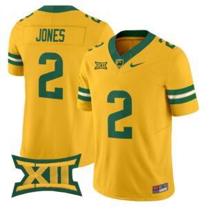 Matt Jones Jersey #2 Baylor Bears 2025 Vapor Limited Stitched Gold