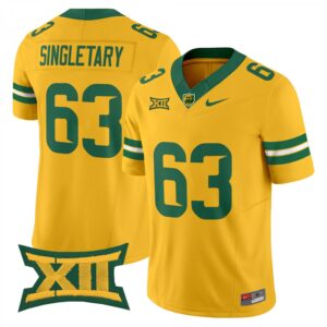 Mike Singletary Jersey #63 Baylor Bears 2025 Vapor Stitched Gold