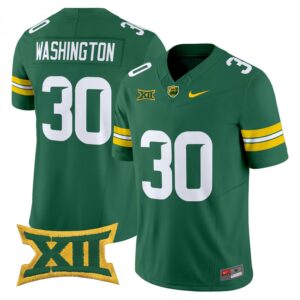 Bryson Washington Jersey #30 Baylor Bears 2025 Vapor Stitched Green