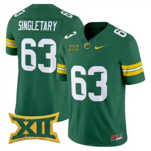 Mike Singletary Jersey #63 Baylor Bears 2025 Vapor Stitched Green