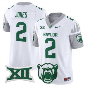 Matt Jones Jersey #2 Baylor Bears 2025 V2 Vapor Stitched White