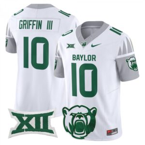 Robert Griffin III Jersey #10 Baylor Bears 2025 V2 Vapor Stitched White