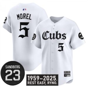 Christopher Morel Jersey #5 Chicago Cubs Ryne Sandberg Tribute Stitched White