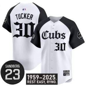 Kyle Tucker Jersey #30 Chicago Cubs Ryne Sandberg Tribute Stitched Alternate