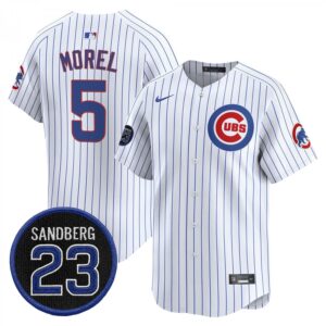 Christopher Morel Jersey #5 Chicago Cubs Ryne Sandberg Tribute Stitched Stripe