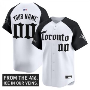 Custom Toronto Blue Jays Jersey Gothic North Edition Stitched Alternate