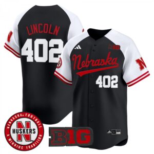 Lincoln Jersey #402 Nebraska Cornhuskers 2025 Vapor Baseball Alternate
