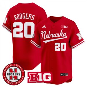 Johnny Rodgers Jersey #20 Nebraska Cornhuskers 2025 Vapor Baseball Scarlet