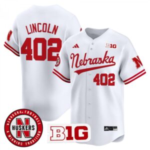 Lincoln Jersey #402 Nebraska Cornhuskers 2025 Vapor Baseball White