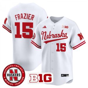 Tommie Frazier Jersey #15 Nebraska Cornhuskers 2025 Vapor Baseball White