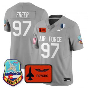 Luke Freer Jersey #97 Air Force 2025 Honor F-16 Stitched 140th Wing