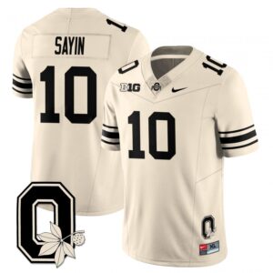 Julian Sayin Jersey #10 Ohio State Buckeyes 2025 Limited Stitched Cream