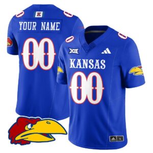 Custom Kansas Jayhawks Football Jersey Name, Number 2025 Limited Stitched Royal