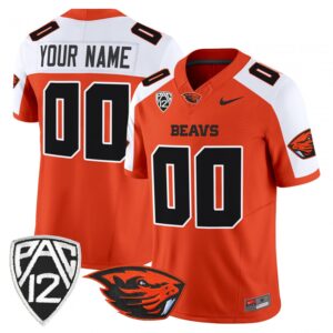 Custom Oregon State Beavers Jersey 2025 Vapor Limited Stitched Orange Alter