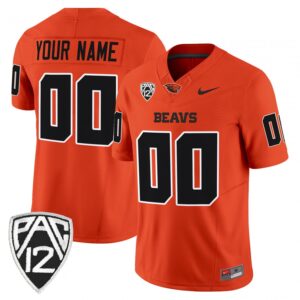 Custom Oregon State Beavers Jersey 2025 Vapor Limited Stitched Orange