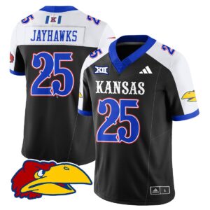 Jayhawks Jersey #25 Kansas Jayhawks Football 2025 Limited Stitched Black Alter