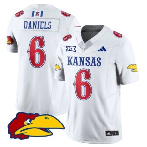 Jalon Daniels Jersey #6 Kansas Jayhawks Football 2025 Limited Stitched White